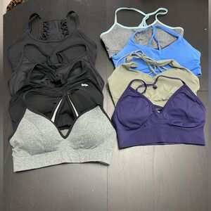 8 WOMENS SPORTS BRAS BUNDLE